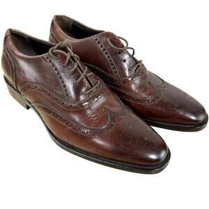 To Boot New York Men's Emil Wingtip Oxford Size 7 New Without Box Brown Leather